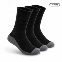 Padded Sole Socks (3-Pairs)