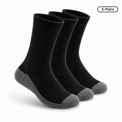 Padded Sole Socks (3-Pairs)