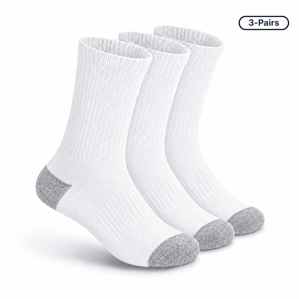 Padded Sole Socks (3-Pairs)