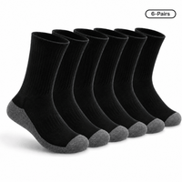 Padded Sole Socks (6-Pairs)