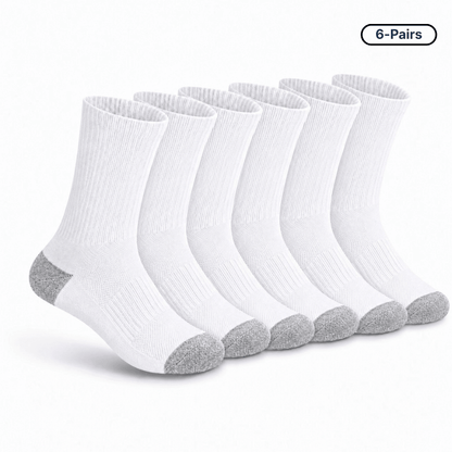 Padded Sole Socks (6-Pairs)