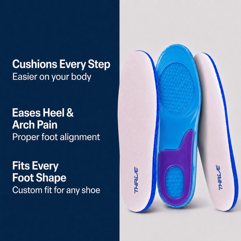 Orthopedic Gel Insoles — Pain Relief with Every Step